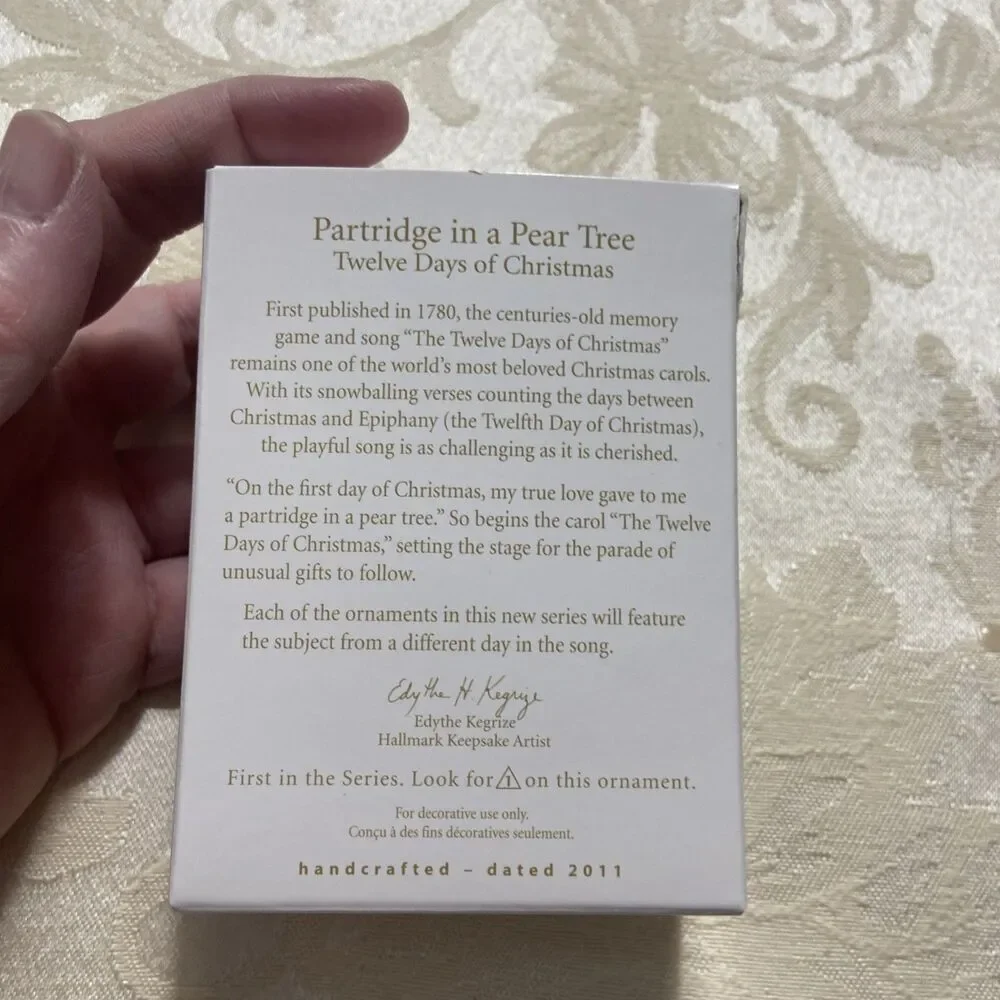 Hallmark Partridge In A Pear Tree #1 2011 Hallmark Ornament